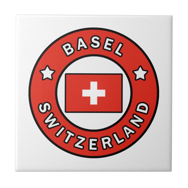 Basel Switzerland Ceramic Tile (Front)