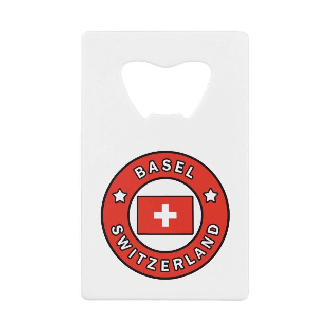 Basel Switzerland Credit Card Bottle Opener (Front)