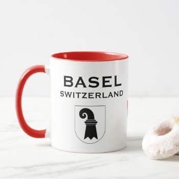 Basel Switzerland Crest Coffee Mug by Azorean at Zazzle
