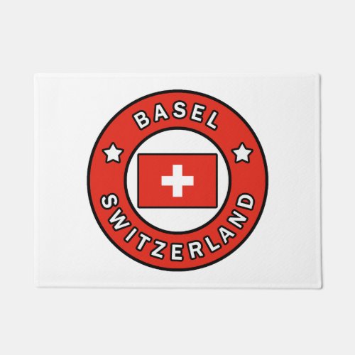 Basel Switzerland Doormat
