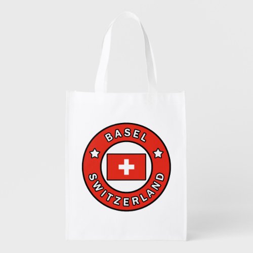 Basel Switzerland Grocery Bag