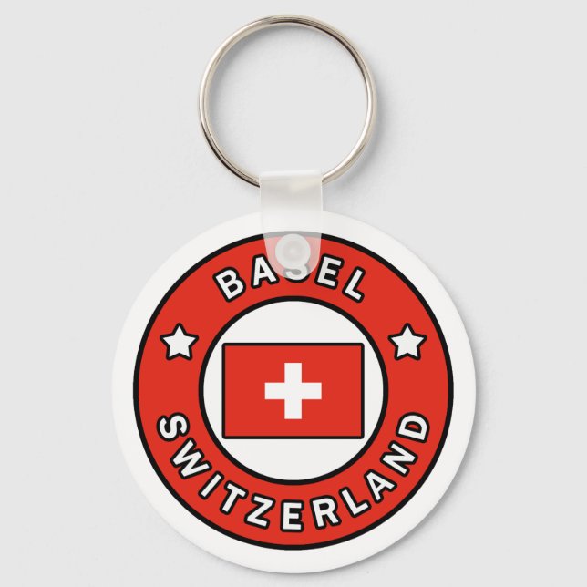 Basel Switzerland Keychain (Front)