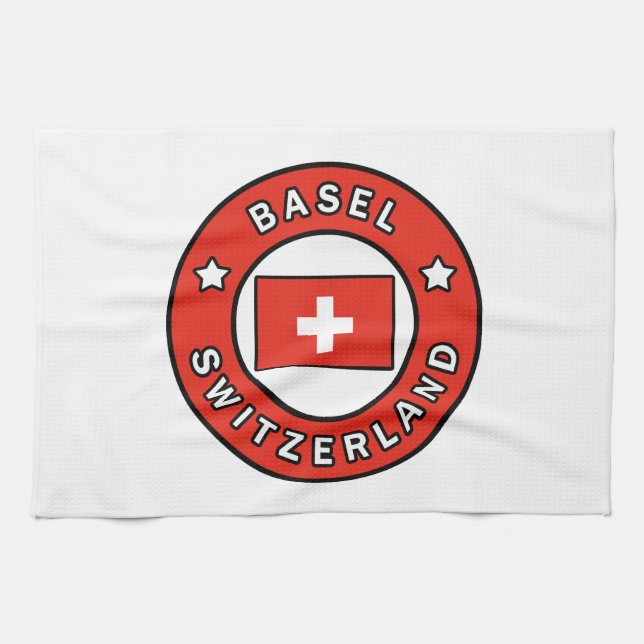 Basel Switzerland Kitchen Towel (Horizontal)