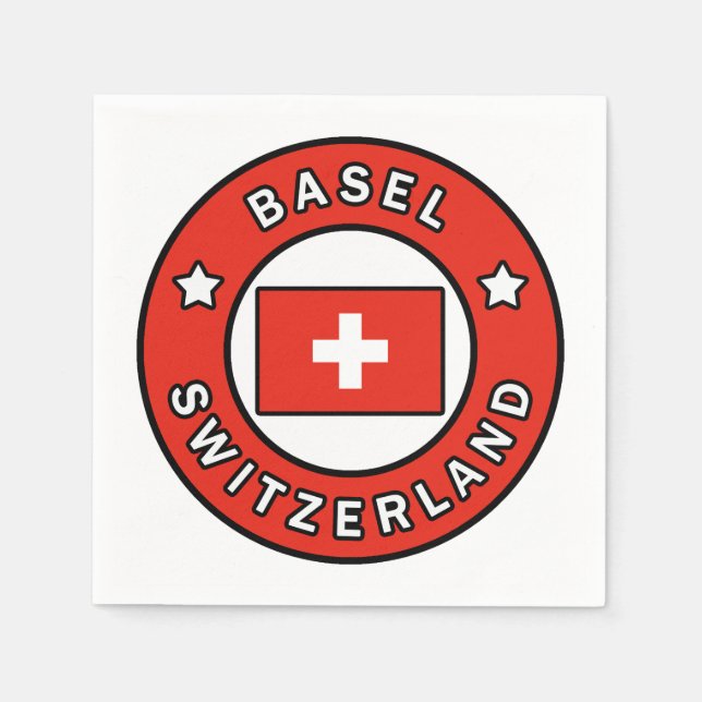 Basel Switzerland Napkins (Front)
