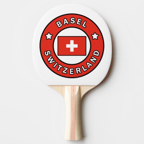 Basel Switzerland Ping Pong Paddle