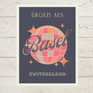 Basel Switzerland Schweiz city Grüezi greetings Postcard