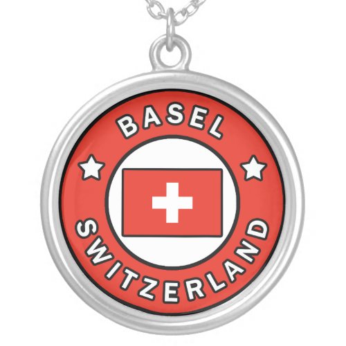 Basel Switzerland Silver Plated Necklace