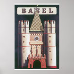 Basel Vintage Travel Poster at Zazzle