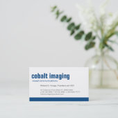 Baseline Panel Cobalt Business Card (Standing Front)