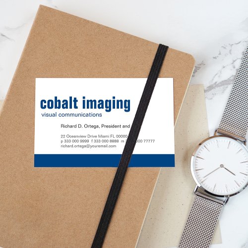Baseline Panel Cobalt Business Cards