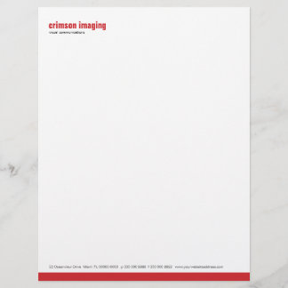 Baseline Panel Crimson Letterhead