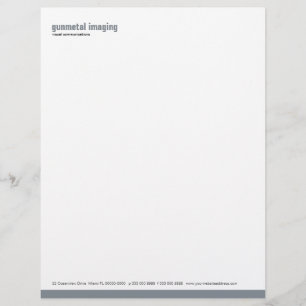 Baseline Panel Gunmetal Letterhead