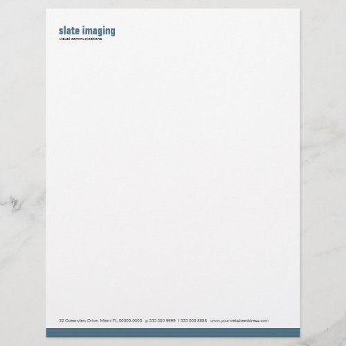 Baseline Panel Slate Letterhead