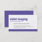 Baseline Panel Violet Business Card (Front/Back)