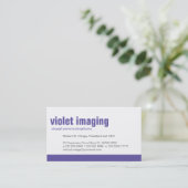 Baseline Panel Violet Business Card (Standing Front)