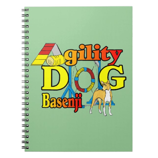 Basenji Agility Dog Notebook (Front)