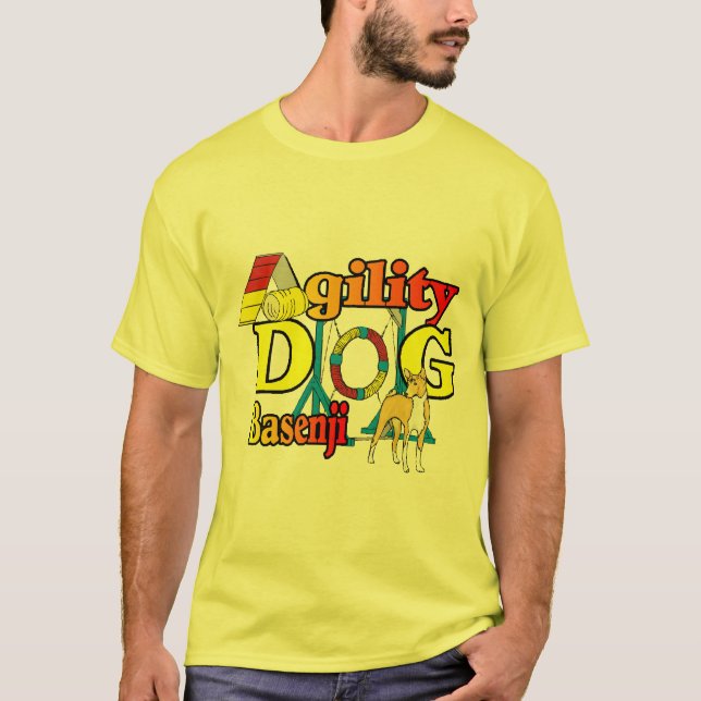 Basenji Agility Gifts T-Shirt (Front)