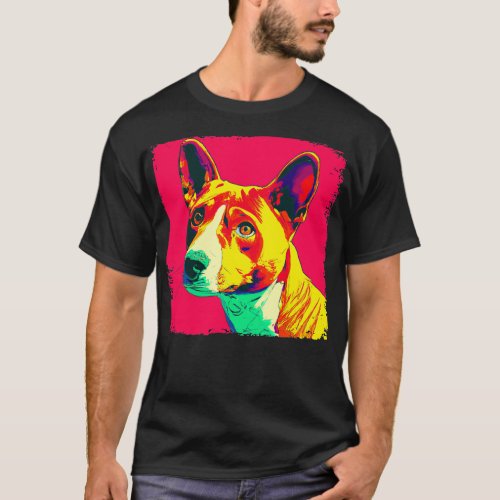 Basenji Art Dog Lover Gifts T_Shirt