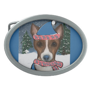 BASENJI BELT BUCKLE