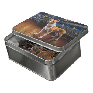 Basenji Christmas Cruise: Pawsome Holiday Delight  Jigsaw Puzzle