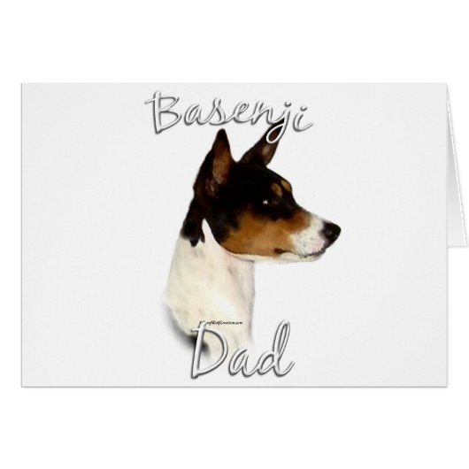 Basenji Dad 2 Cards (Front Horizontal)