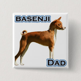 Basenji Dad 4 Pinback Button