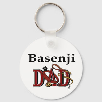Basenji Dad Gifts Keychain