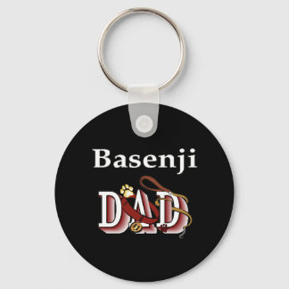 basenji dad Keychain