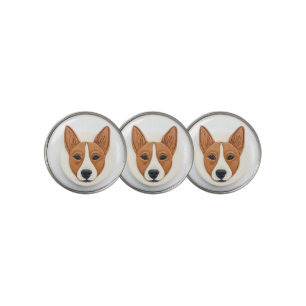Basenji Dog 3D Inspired Golf Ball Marker