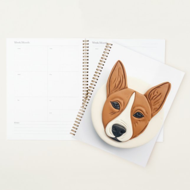 Basenji Dog 3D Inspired Planner (Display)