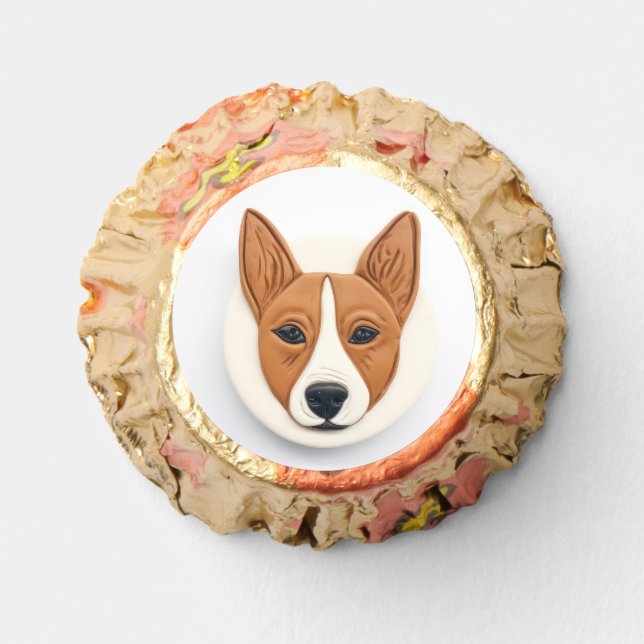 Basenji Dog 3D Inspired Reese's Peanut Butter Cups (Front)