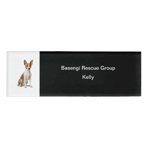 Basenji Dog Breed Theme Name Tags