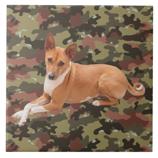 Basenji Dog  Ceramic Tile (Front)