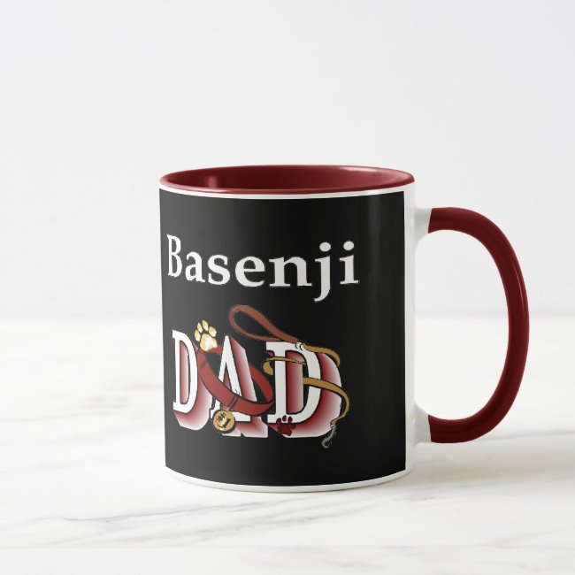 Basenji Dog Dad Gifts Mug