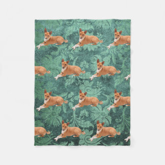 Basenji Dog  Fleece Blanket