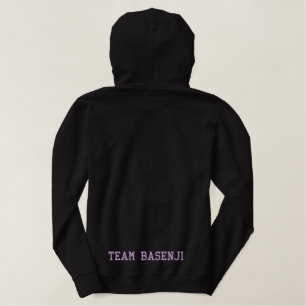 Basenji Dog MOM Embroidered Hoodie