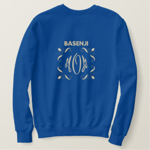 Basenji Dog MOM Embroidered Sweatshirt
