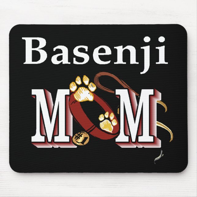 Basenji Dog MOM Mouse Pad (Front)