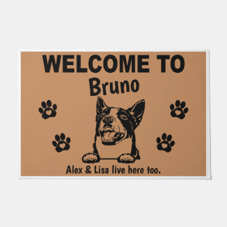 Basenji Dog Personalized Door Mat Doormat 