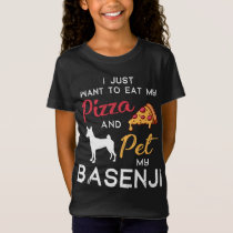 Basenji Dog Pizza lover owner Christmas Birthday G T-Shirt