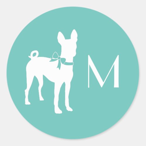 Basenji Dog Puppy Classic Round Sticker