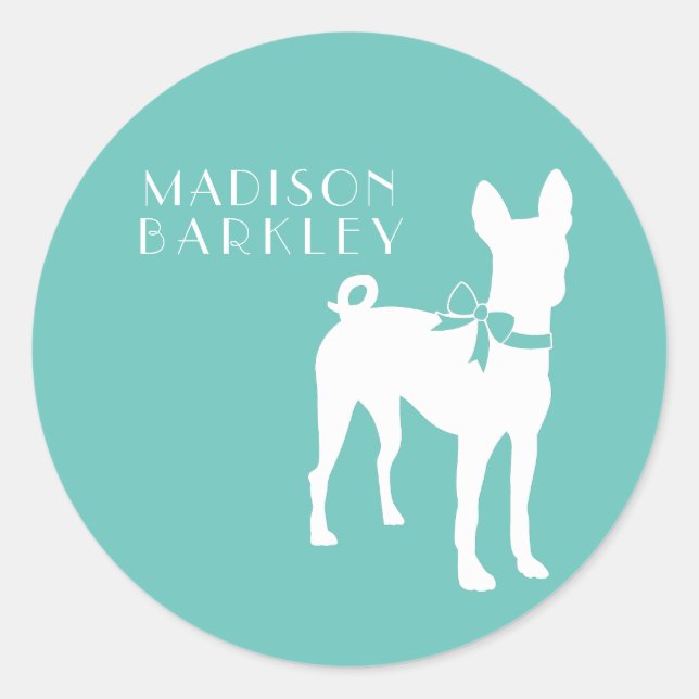 Basenji Dog Puppy Classic Round Sticker (Front)