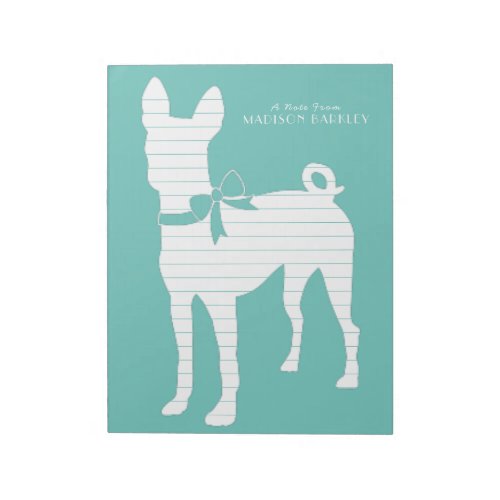 Basenji Dog Puppy Notepad