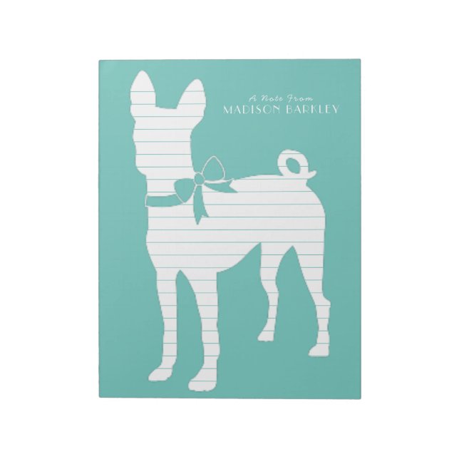 Basenji Dog Puppy Notepad (Rotated)