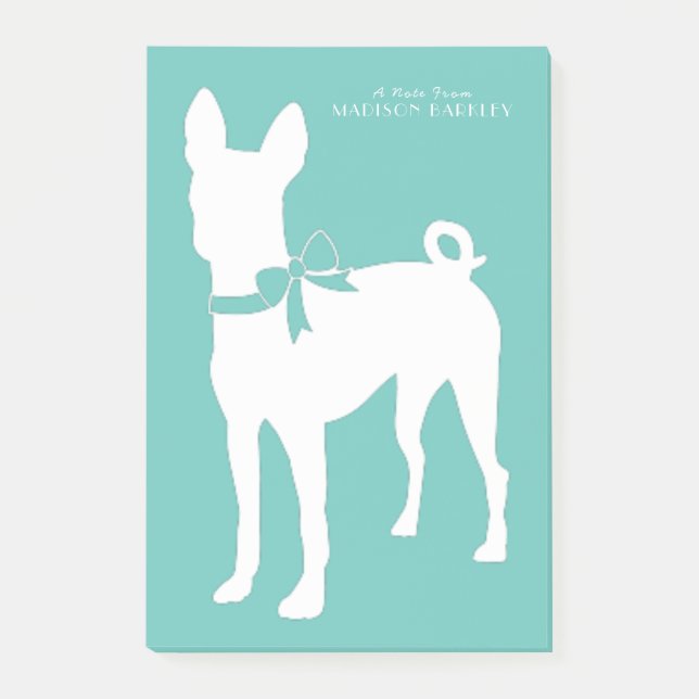 Basenji Dog Puppy Post-it Notes (Front)
