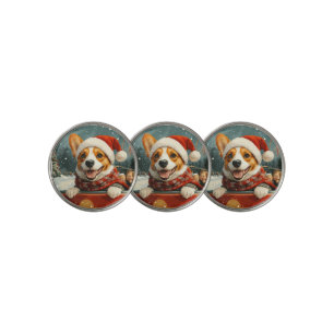 Basenji Dog Roller Coaster Christmas Golf Ball Marker
