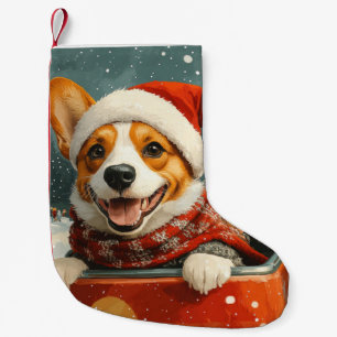 Basenji Dog Roller Coaster Christmas Small Christmas Stocking