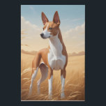Basenji Elegant Canvas Wall Art<br><div class="desc">Celebrate the charm and uniqueness of the Basenji with this stunning breed-specific canvas wall art. Featuring a beautifully detailed Basenji posed nobly in a golden sunlit field of tall grasses under a wide open sky, this piece blends warmth and sophistication, making it a timeless addition to any dog lover’s home....</div>