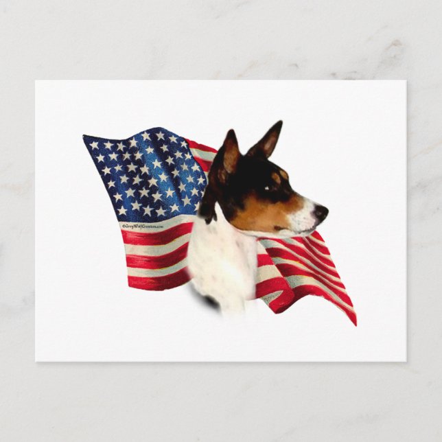 Basenji Flag Postcard (Front)