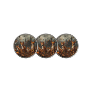 Basenji Halloween Night Doggy Delight Golf Ball Marker
